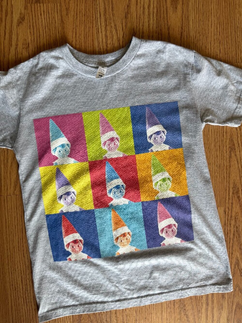 🟢3/$15 🎄 Elf on the Shelf Pop Art Portraits Graphic Tee